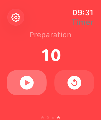 Minuteur sur Apple Watch